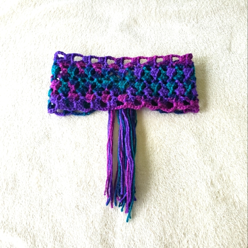 Boho Hippie Hand Crocheted Headband